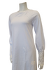 Oh! Zuza M8907 Lace Raglan Long Sleeve White Modal Nightshirt  myselflingerie.com