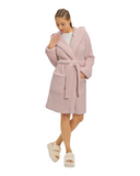 UGG 1133031 Ice Pink Heather Aarti Sparkle Hooded Plush Robe Myselflingerie.com