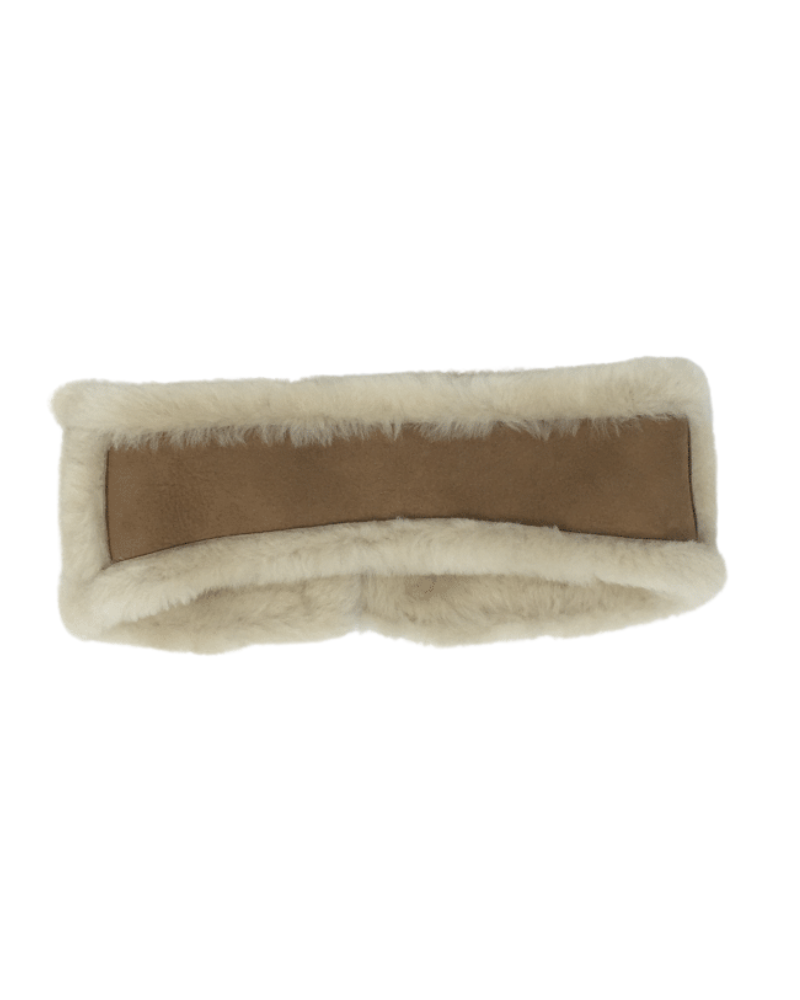 UGG 20955 Chestnut Embroidered Logo Sheepskin Earmuffs