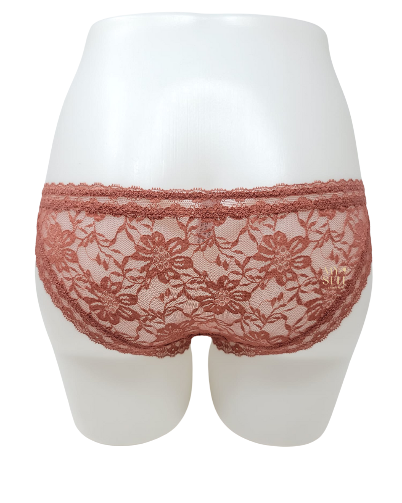 Love Libby 956 Marsala Filigree Floral Lace Bikini myselflingerie.com
