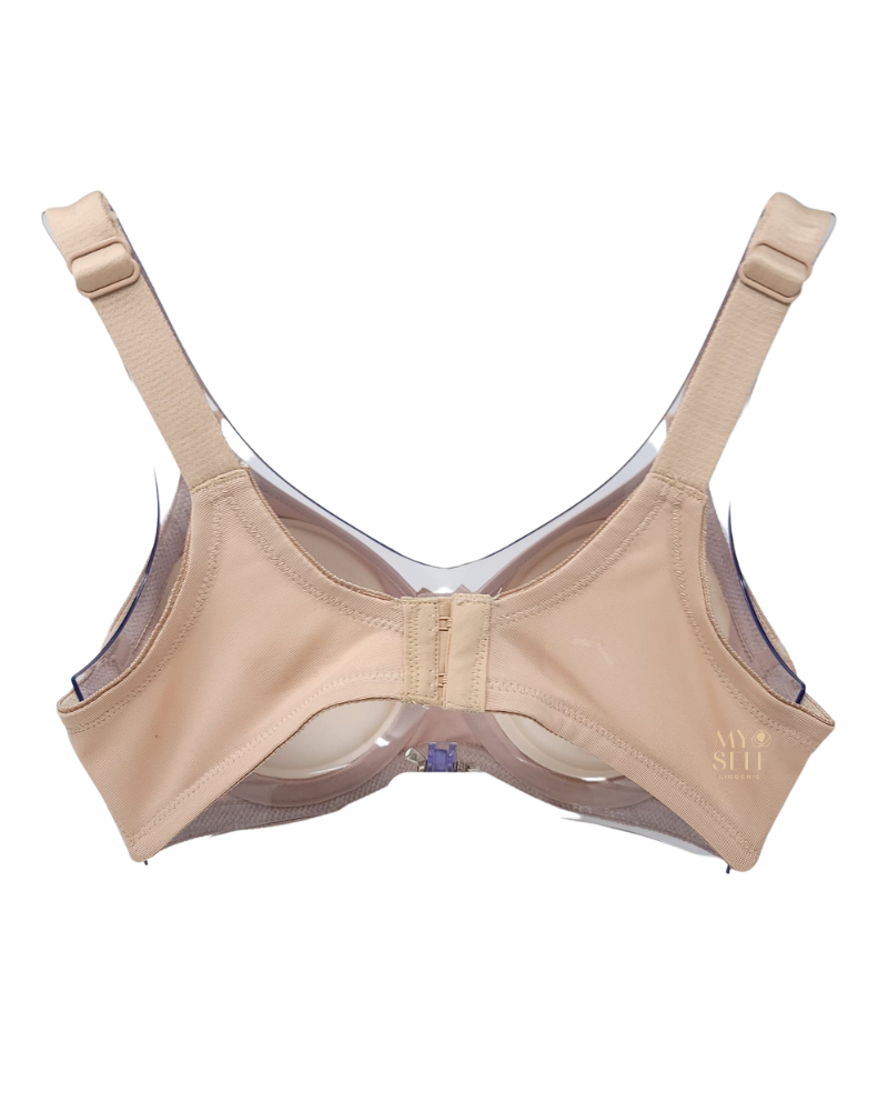 Back of Va Bien 609 Nude Full Figure T-Shirt Nursing Underwire Bra