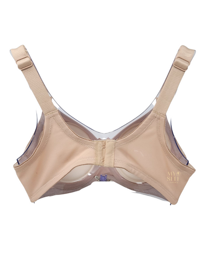 Back of Va Bien 609 Nude Full Figure T-Shirt Nursing Underwire Bra