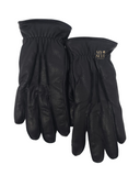 UGG 18833 Black 3 Point Leather Men's Gloves myselflingerie.com