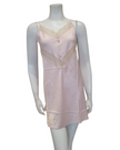Flora Nikrooz Q81345 + Q81346 Light Pink Desirae Chemise & Wrap Set myselflingerie.com