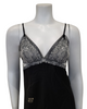 Flora Nikrooz Q81370 + Q81371 Black Angelique Chemise & Wrap Set myselflingerie.com