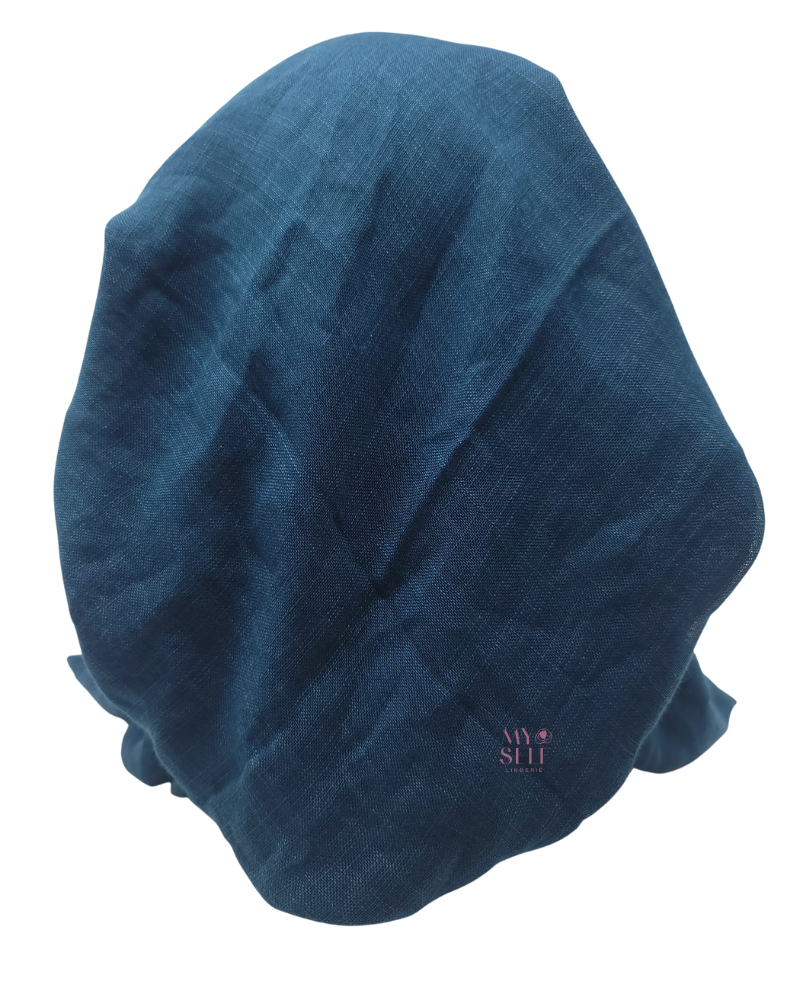 Lizi Headwear AVSBT Solid Blue Teal Pre-Tied Bandanna with Full Grip myselflingerie.com