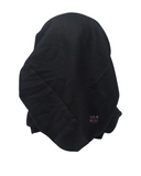 Lizi Headwear AVSHLBL Black Shimmer Lines Pre-Tied Bandanna with Full Grip myselflingerie.com