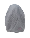 Lizi Headwear OBVSHGY Solid Grey Shimmer Open Back Bandanna with Full Grip myselflingerie.com