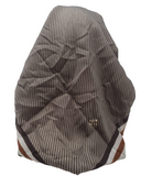 Lizi Headwear OBVSPCC Cocoa Sport Stripe Open Back Bandanna with Full Grip myselflingerie.com