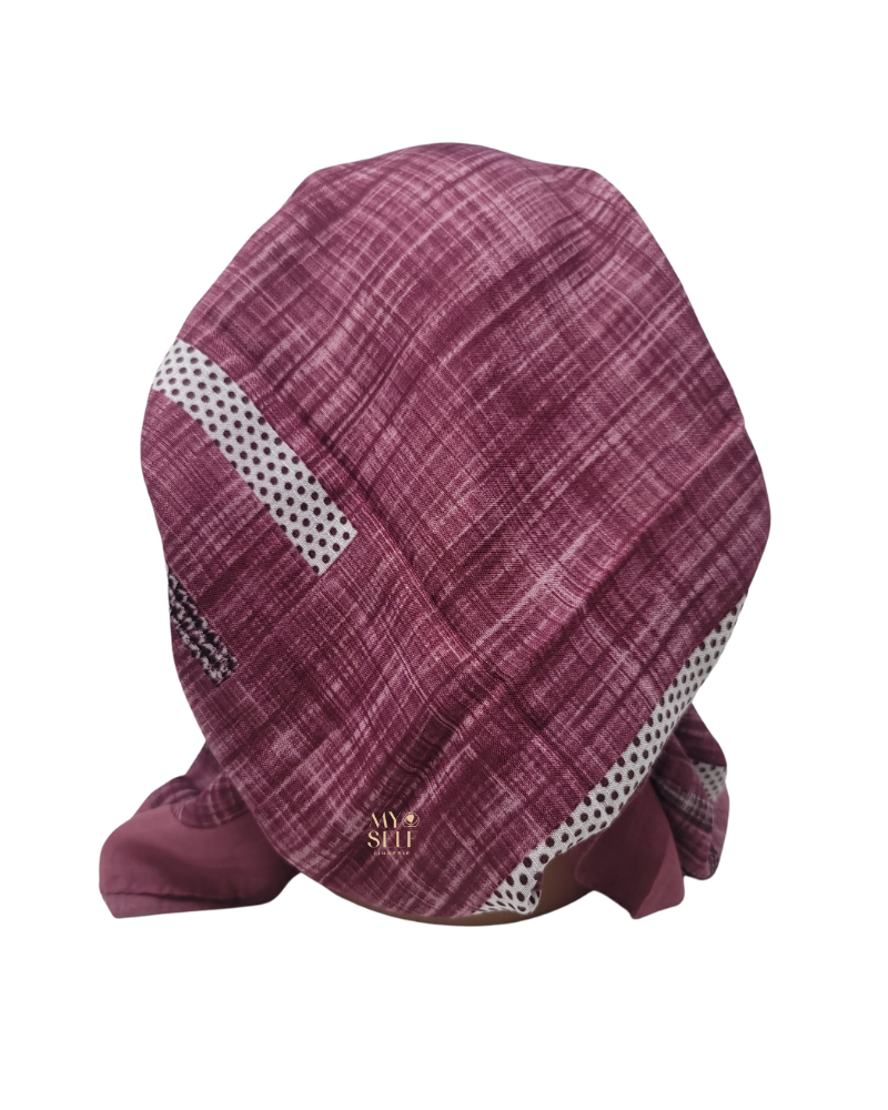 Lizi Headwear AVTXSPI Pink Stripe Textured Pre-Tied Bandanna with Full Grip myselflingerie.com