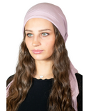 Tie Ur Knot Ribbed Mauve Adjustable Pre-Tied Bandanna with Full Non Slip Grip myselflingerie.com