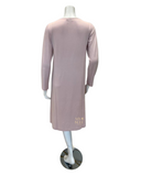 Iora Lingerie 22424 Bows Lace Design V Neck Blush Modal Nightshirt myselflingerie.com