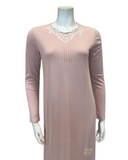 Iora Lingerie 22410C 100% Supima Cotton Pink Pull On Nightgown myselflingerie.com