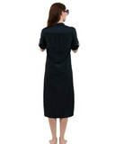 Undercover Waterwear SHD Black Half Button Swim Shirt Dress myselflingerie.com