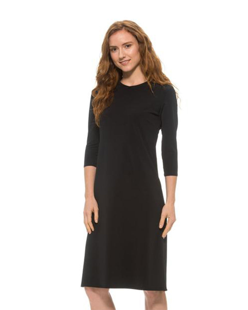 Stunning Undercover Waterwear Ladies Solid Black Swim Dress –