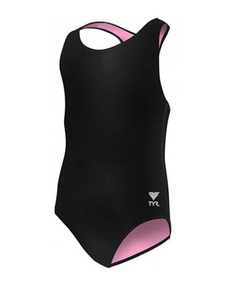TYR Women's Durafast Elite Solid Maxfit Swimsuit, Black, Size 26