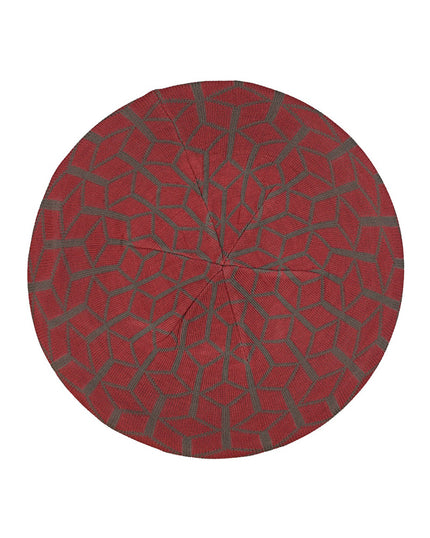 Lizi Headwear Mosaic Mauve / Grey Knit Chenille myselflingerie.com