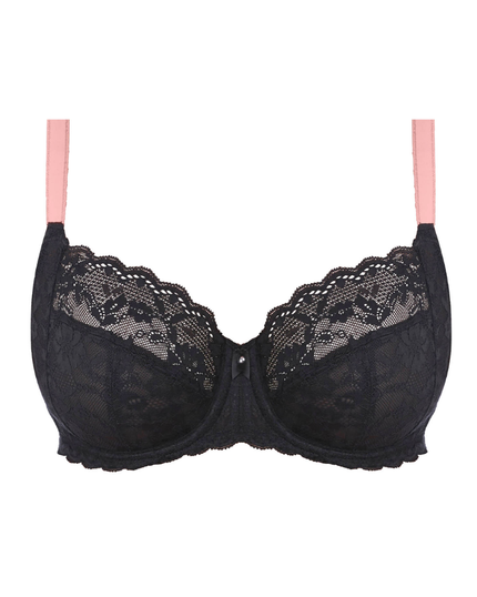 Freya AA5451 Black Offbeat Side Support Underwire Bra myselflingerie.com