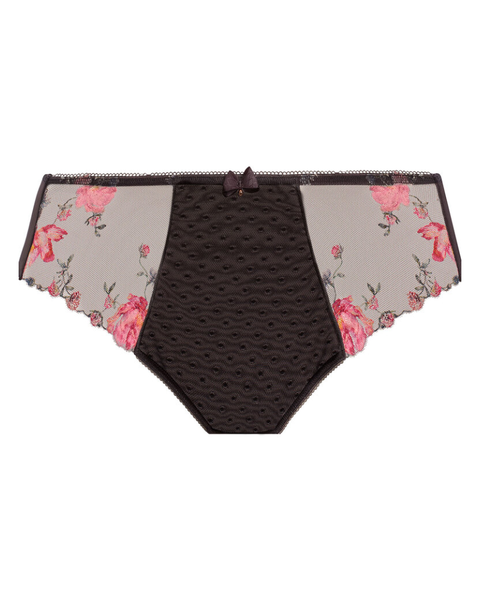fANTASIE 102250 Adrienne Charcoal Embroidered Brief MYSELFLINGERIE.COM