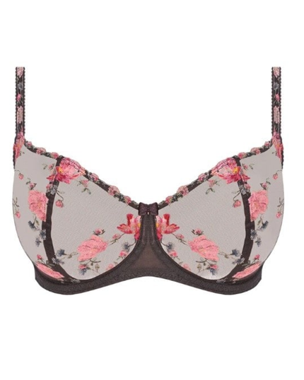 Fantasie 102207 Charcoal Adrienne Embroidered Underwire Bra MYSELFLINGERIE.COM
