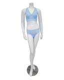 Cosabella NEVER1355 + 07ZL Sorrento Blue Lace Curvy Bralette & Shorts Set  myselflingerie.com