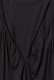 Rojo London Percy Gathered Black Nightgown & Zip Up Hoodie