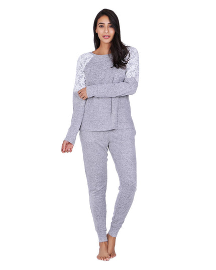 Flora Nikrooz Q80916 Genna Cozy Knit Pajama Set myselflingerie.com