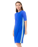 Undercover Waterwear RD-BL Blue Racer Stripe Swim Dress myselflingerie.com