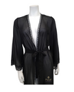 ROBE3 Black Sheer Classic Organza Robe