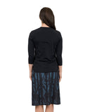 Undercover Waterwear S19-APS-BI Blue Ikat Print A-Line Swim Skirt myselflingerie.com