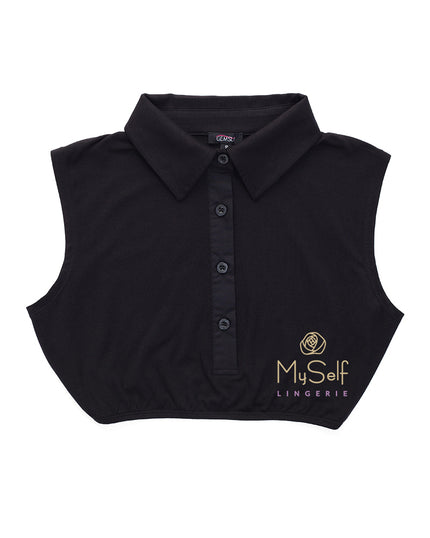 Gemsli SH319 Collar Crop Sleeveless Shell myselflingerie.com
