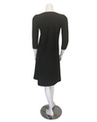 Jackie O'Loungewear SWMDRS-BL Black Swim Dress myselflingerie.com