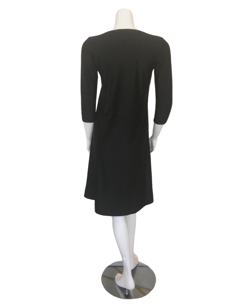 Jackie O'Loungewear SWMDRS-BL Black Swim Dress myselflingerie.com