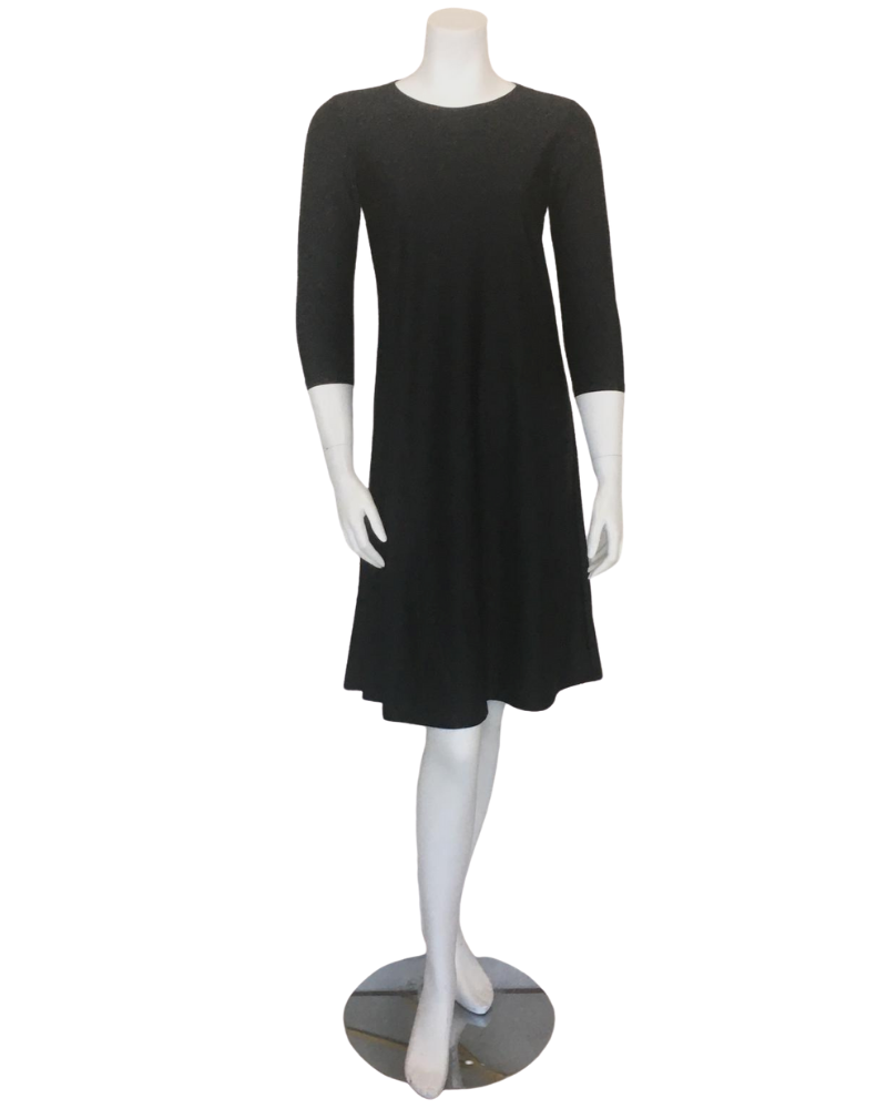 Jackie O'Loungewear SWMDRS-BL Black Swim Dress myselflingerie.com