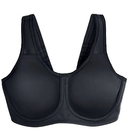 Wacoal 855170 Wacoal Black Sports Underwire Bra  MYSELFLINGERIE.COM
