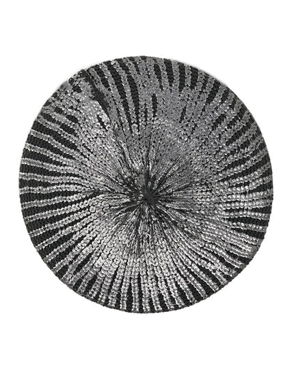 Revaz SSB22E/Q Grey and Silver Metallic Knit Snood myselflingerie.com