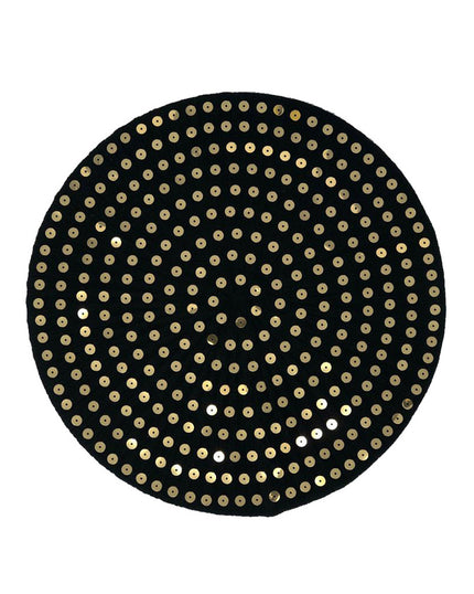 Revaz SSB25A/P Black with Gold Sequins Snood myselflingerie.com