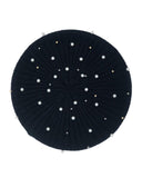 Revaz Navy Knit with Pearls Snood