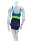 TYR Blue Multi Splice Belted Controlfit Swimsuit
