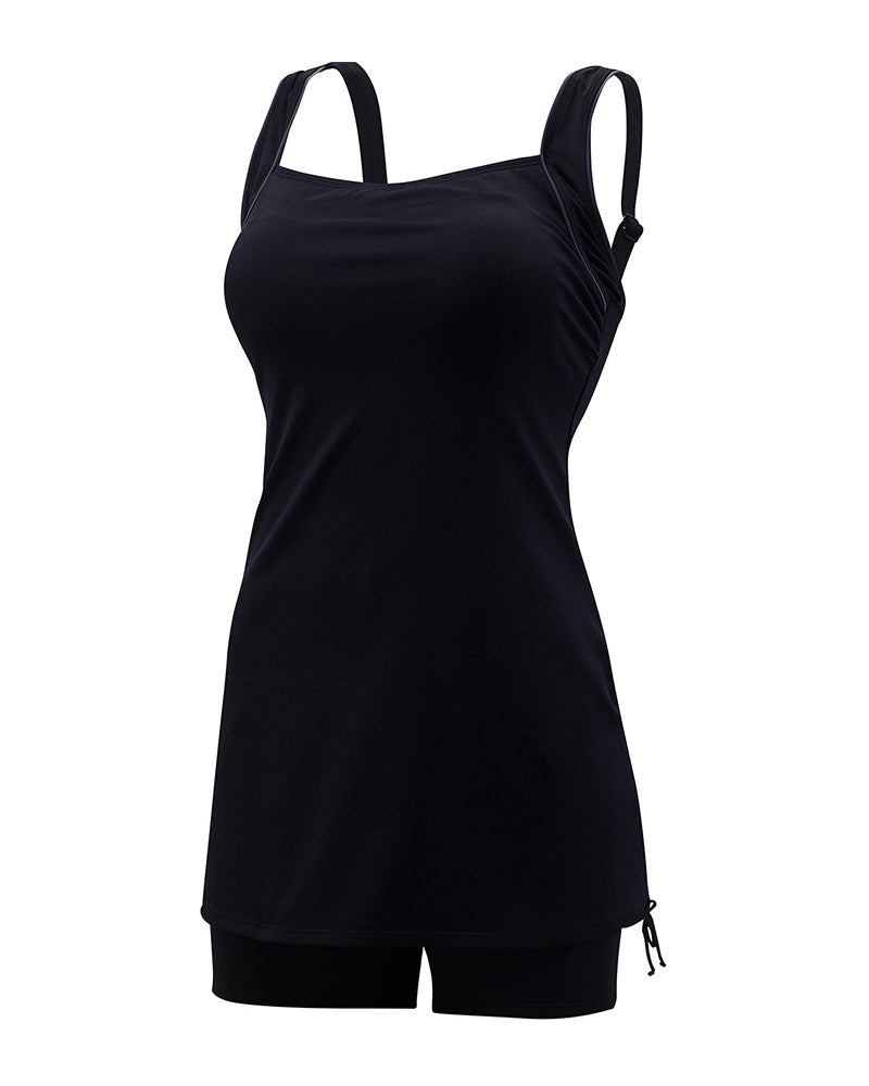 TYR TSSQJ7A Fitness Solids Skirted Swimsuit myselflingerie.com