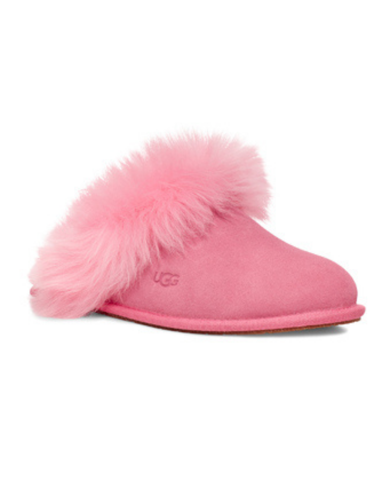 UGG 1122750 Pink Rose Scuff Sis Slipper with Fur Trim