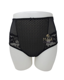 Fitfully Yours Black Serena Lace Brief