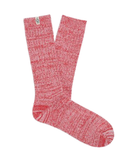 UGG Foxglove/Sangria Red Rib Knit Slouchy Crew Socks