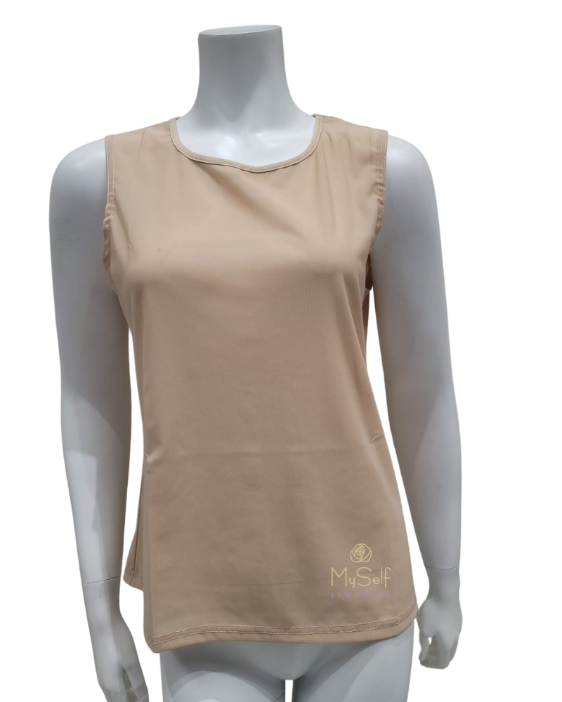 OK Basics S5316 Nude Mesh Camisole myselflingerie.com