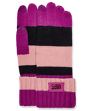 UGG Wild Aster Multi Colorblock Knit Gloves One Size