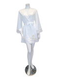 Rya Collection Rosey Ivory Embroidered Chemise & Cover Up Set