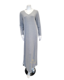 Iora Lingerie Heather Grey Cotton Blend Lounger Nightgown