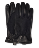 UGG 20957 Black Wool and Leather Men's Gloves myselflingerie.com