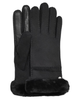 UGG 17371 Black Sheepskin Seamed Gloves myselflingerie.com