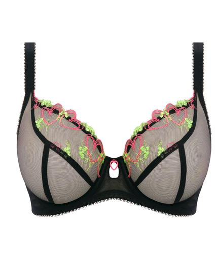 Freya AA401002 Black Loveland Plunge Underwire Bra myselflingerie.com